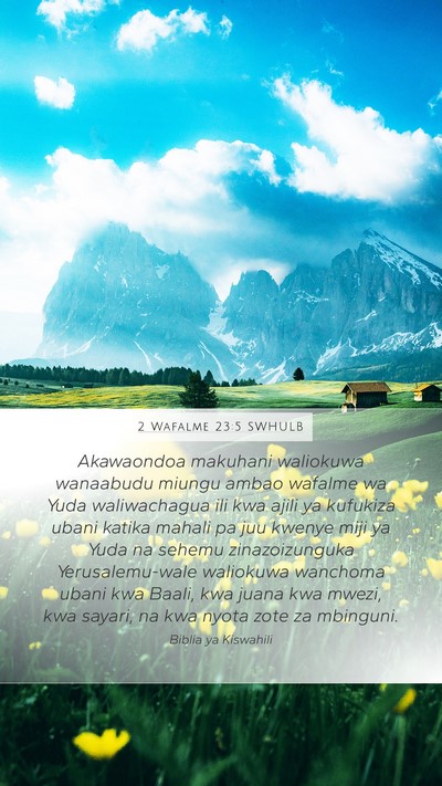 2 Wafalme 23:5 SWHULB Bible Verse Image
