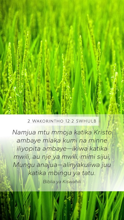 2 Wakorintho 12:2 SWHULB Bible Verse Image