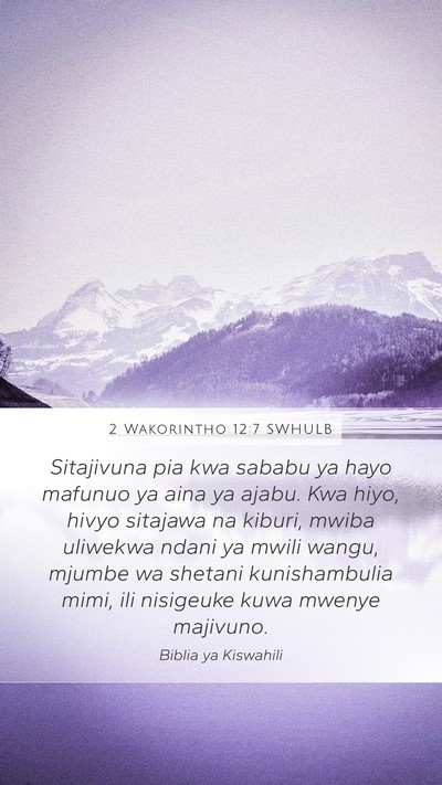 2 Wakorintho 12:7 SWHULB Bible Verse Image