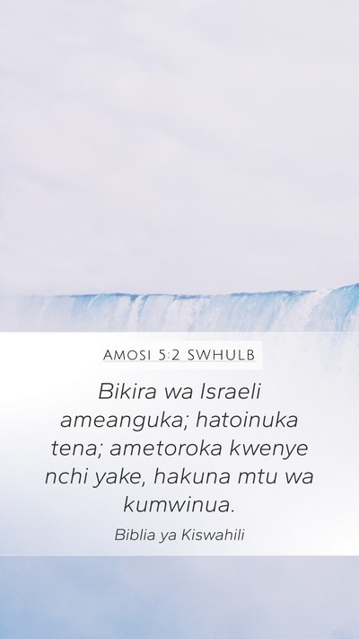 Amosi 5:2 SWHULB Bible Verse Image
