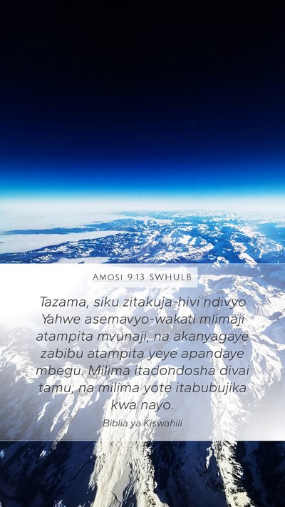 Amosi 9:13 SWHULB Bible Verse Image