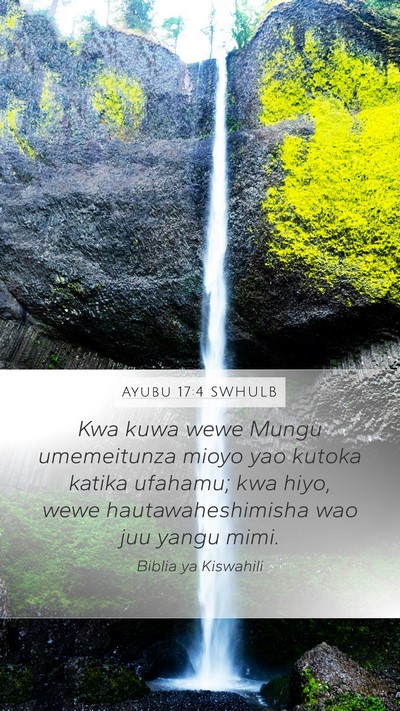 Ayubu 17:4 SWHULB Bible Verse Image