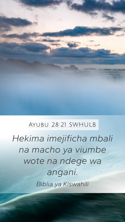 Ayubu 28:21 SWHULB Bible Verse Image