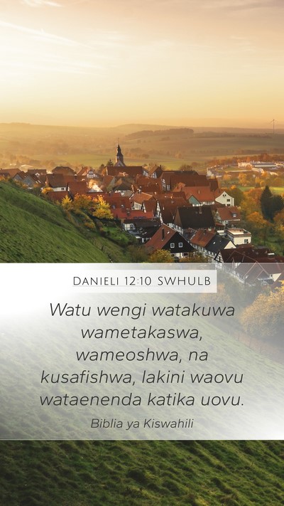Danieli 12:10 SWHULB Bible Verse Image