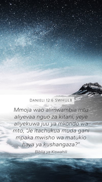 Danieli 12:6 SWHULB Bible Verse Image