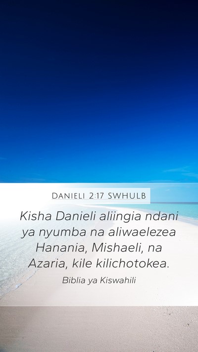 Danieli 2:17 SWHULB Bible Verse Image