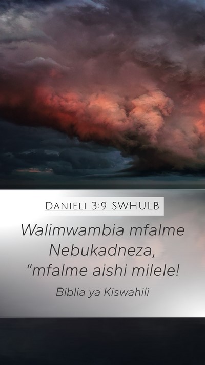 Danieli 3:9 SWHULB Bible Verse Image