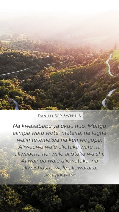 Danieli 5:19 SWHULB Bible Verse Image