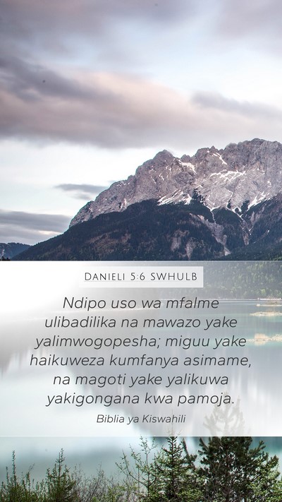 Danieli 5:6 SWHULB Bible Verse Image