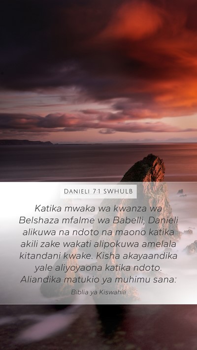 Danieli 7:1 SWHULB Bible Verse Image