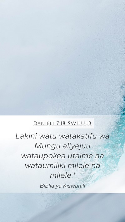 Danieli 7:18 SWHULB Bible Verse Image