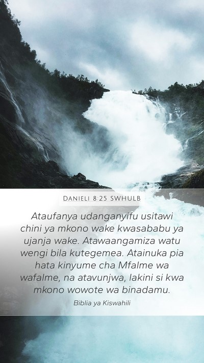 Danieli 8:25 SWHULB Bible Verse Image