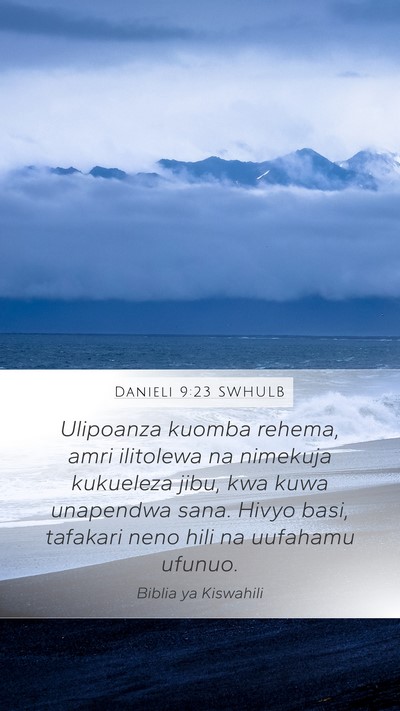 Danieli 9:23 SWHULB Bible Verse Image