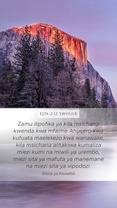 Esta 2:12 SWHULB Bible Verse Image