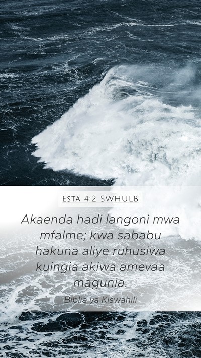 Esta 4:2 SWHULB Bible Verse Image