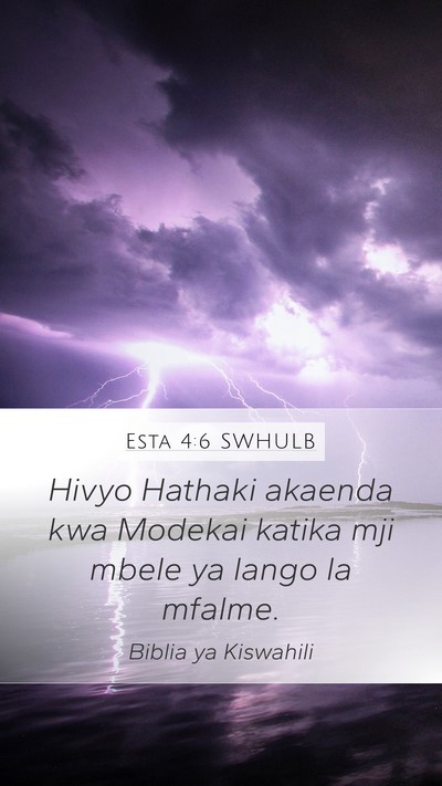 Esta 4:6 SWHULB Bible Verse Image