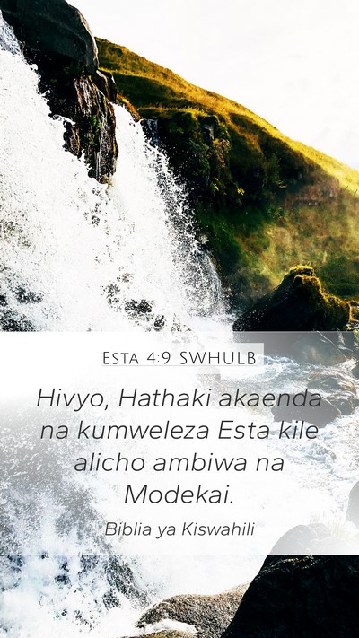 Esta 4:9 SWHULB Bible Verse Image