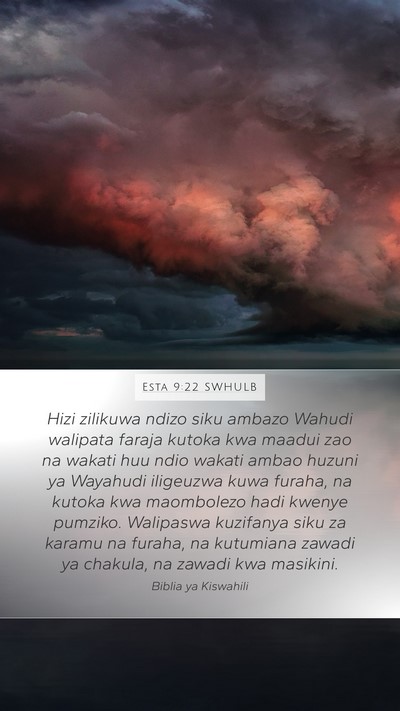 Esta 9:22 SWHULB Bible Verse Image
