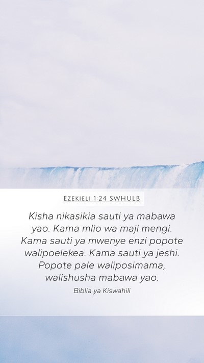Ezekieli 1:24 SWHULB Bible Verse Image