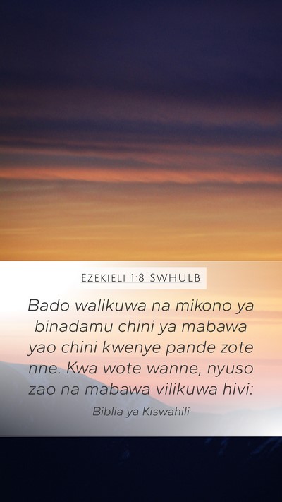 Ezekieli 1:8 SWHULB Bible Verse Image