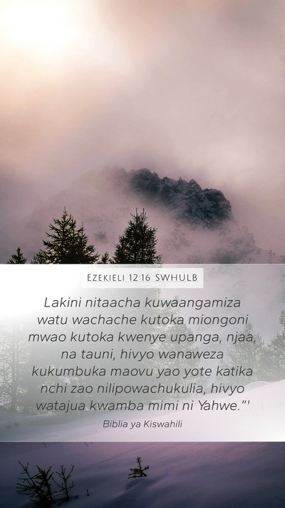 Ezekieli 12:16 SWHULB Bible Verse Image