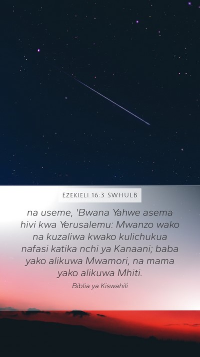 Ezekieli 16:3 SWHULB Bible Verse Image