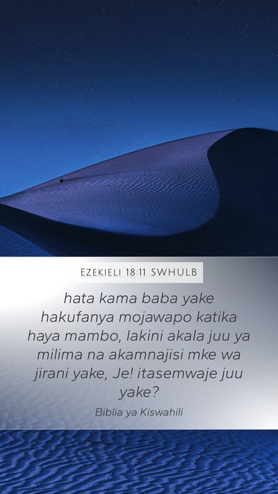Ezekieli 18:11 SWHULB Bible Verse Image
