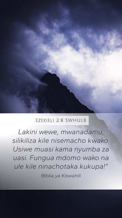 Ezekieli 2:8 SWHULB Bible Verse Image