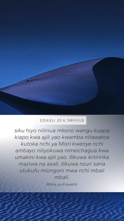 Ezekieli 20:6 SWHULB Bible Verse Image