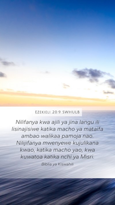 Ezekieli 20:9 SWHULB Bible Verse Image
