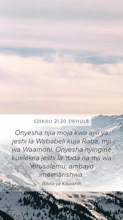 Ezekieli 21:20 SWHULB Bible Verse Image