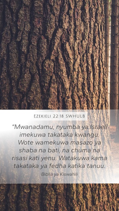 Ezekieli 22:18 SWHULB Bible Verse Image