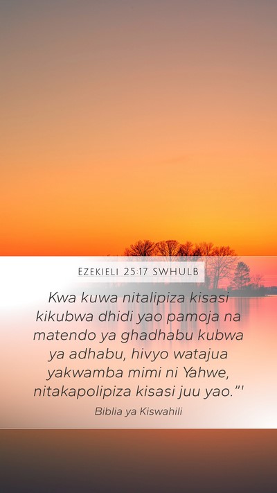 Ezekieli 25:17 SWHULB Bible Verse Image