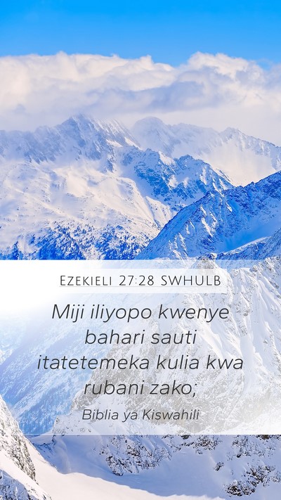 Ezekieli 27:28 SWHULB Bible Verse Image