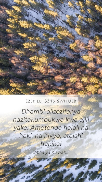 Ezekieli 33:16 SWHULB Bible Verse Image