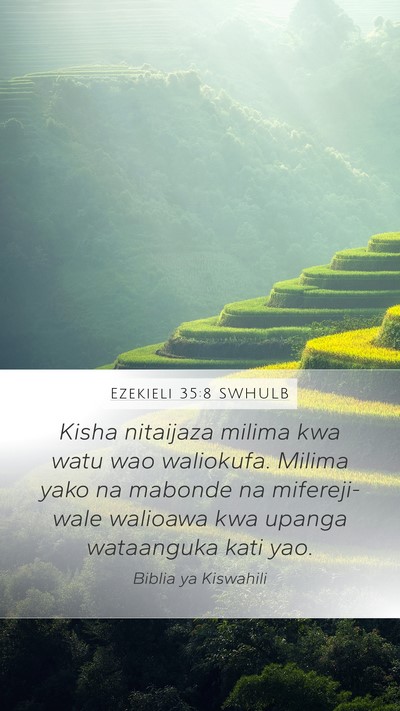 Ezekieli 35:8 SWHULB Bible Verse Image