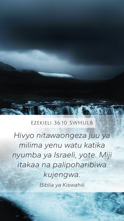 Ezekieli 36:10 SWHULB Bible Verse Image