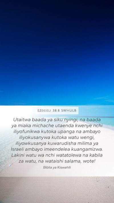 Ezekieli 38:8 SWHULB Bible Verse Image