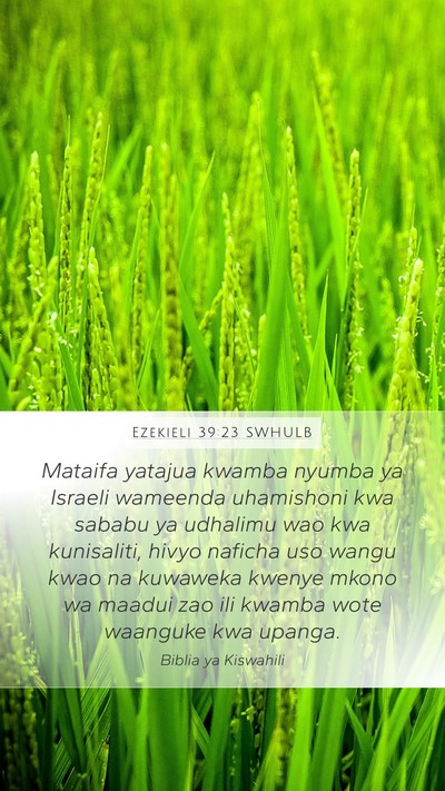 Ezekieli 39:23 SWHULB Bible Verse Image