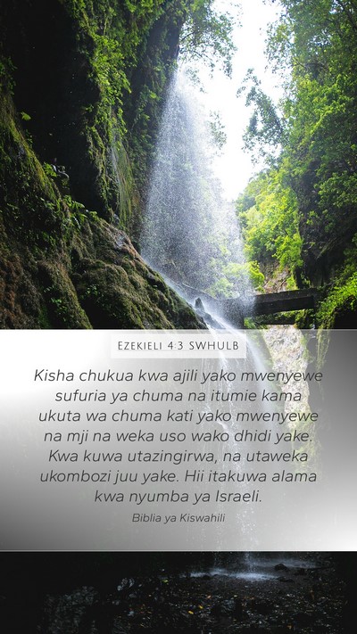 Ezekieli 4:3 SWHULB Bible Verse Image
