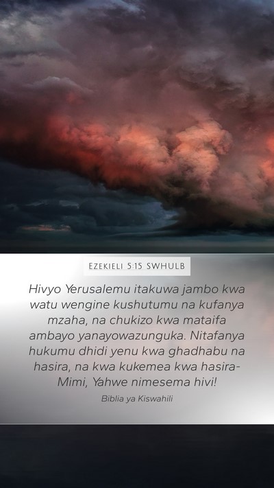 Ezekieli 5:15 SWHULB Bible Verse Image