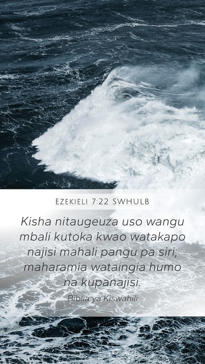 Ezekieli 7:22 SWHULB Bible Verse Image