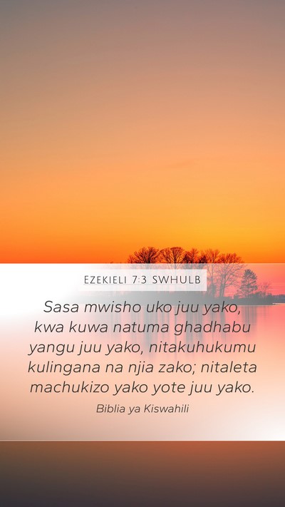 Ezekieli 7:3 SWHULB Bible Verse Image
