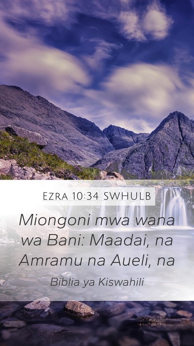 Ezra 10:34 SWHULB Bible Verse Image