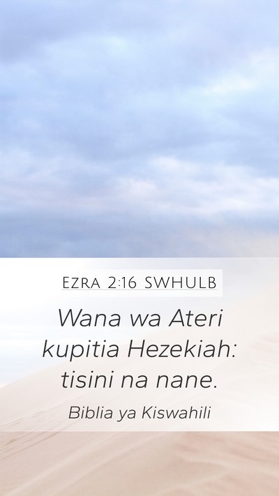Ezra 2:16 SWHULB Bible Verse Image