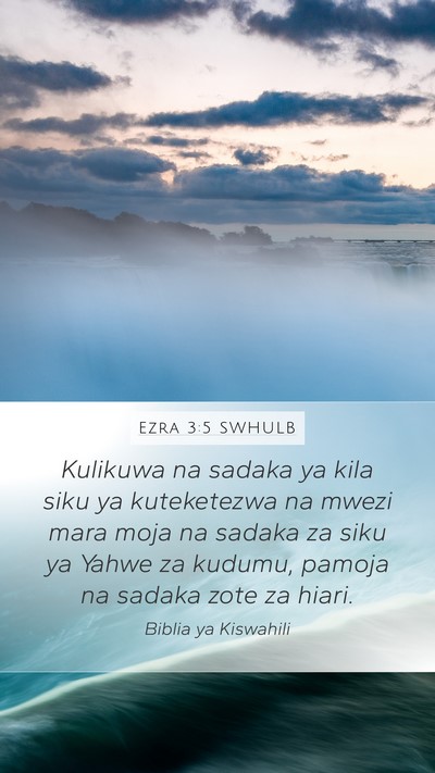 Ezra 3:5 SWHULB Bible Verse Image