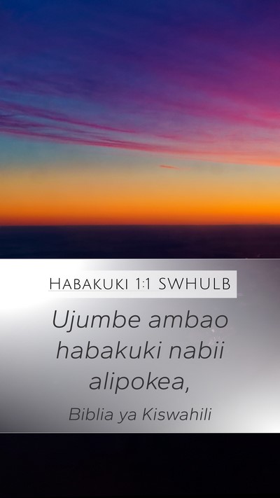 Habakuki 1:1 SWHULB Bible Verse Image