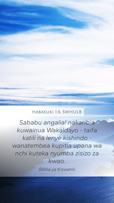 Habakuki 1:6 SWHULB Bible Verse Image