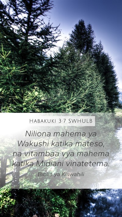 Habakuki 3:7 SWHULB Bible Verse Image