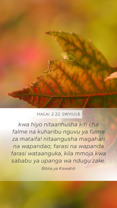 Hagai 2:22 SWHULB Bible Verse Image